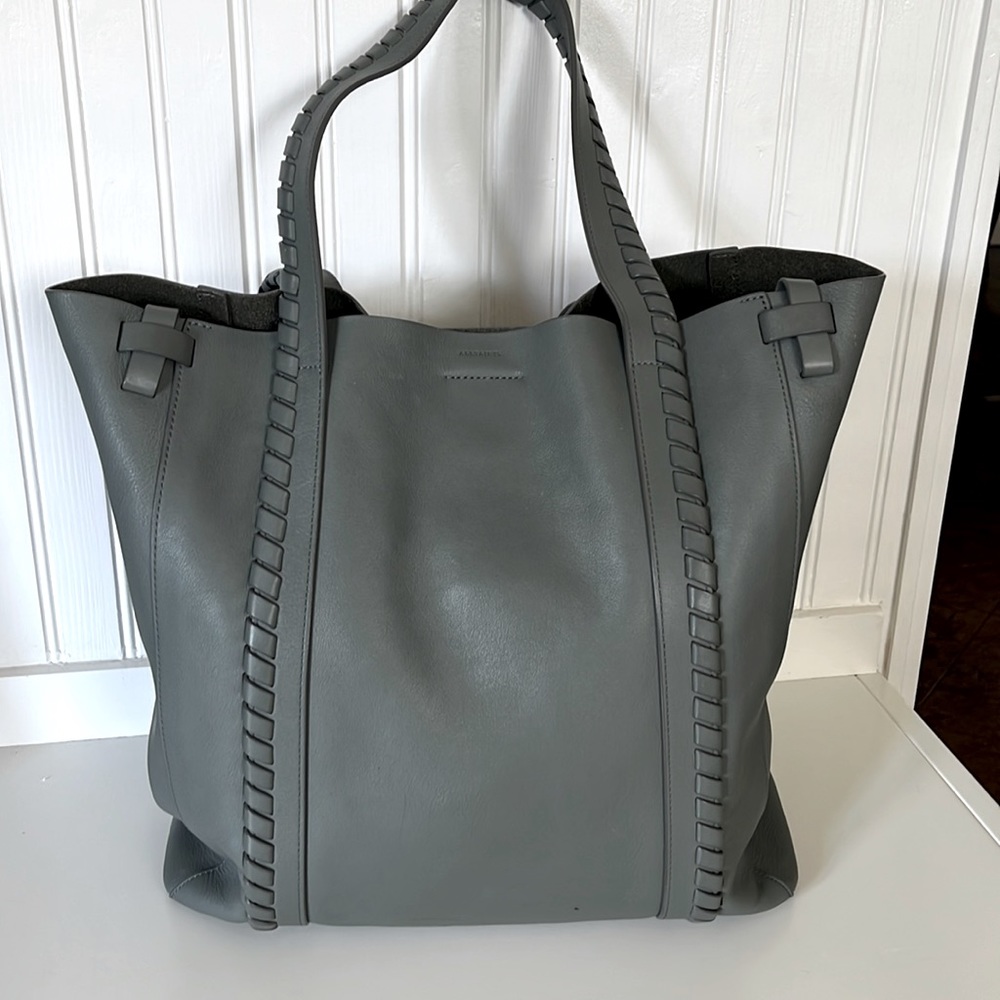 All Saints Leather Tote Bag